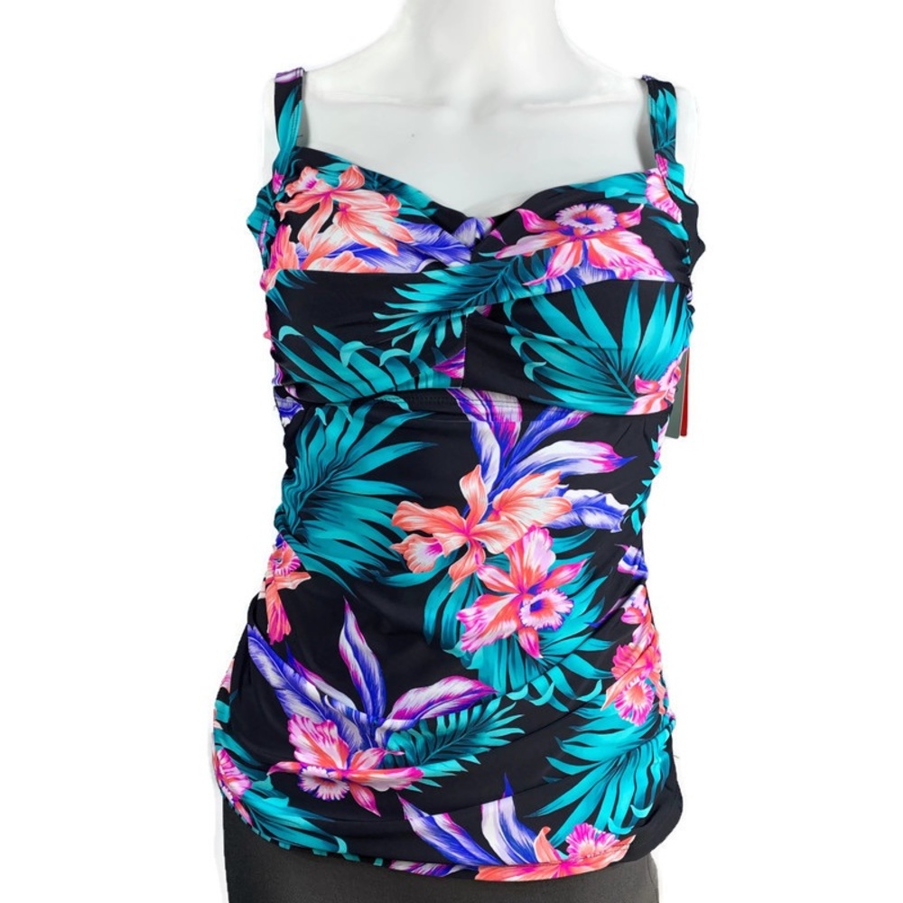 St.‎ John's Bay Tropical Tankini Swimsuit Top